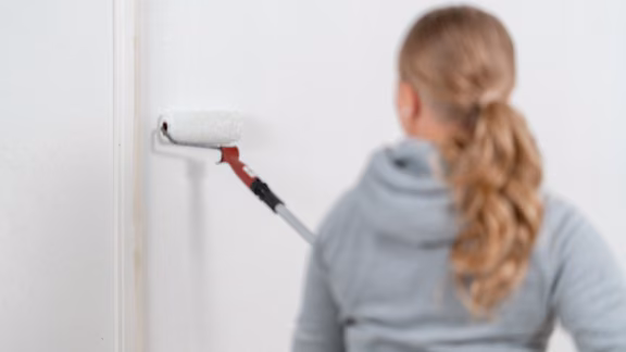 Painting interior wall