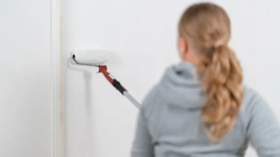 Painting interior wall