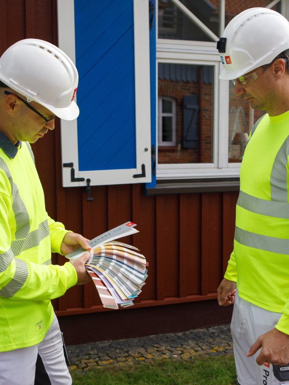 Wooden house painting. Paint: Ultra Classic