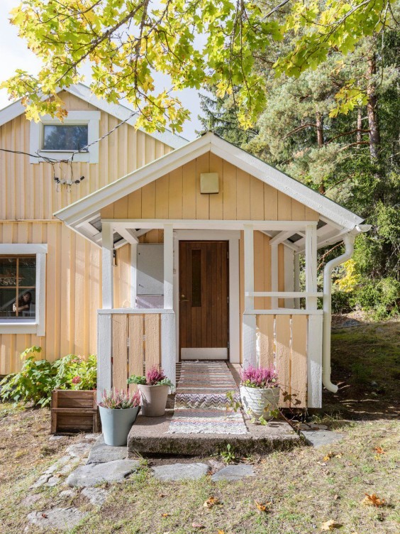 Beautiful yellow cottage