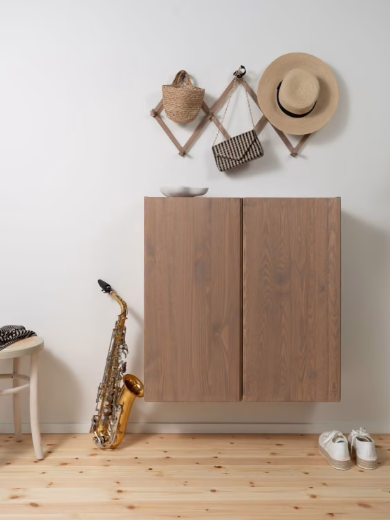 wooden cabinet with lacquer treatment