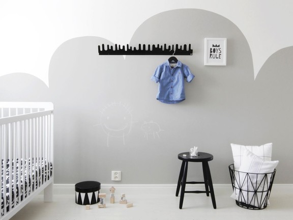 Blackboard wall for kids room