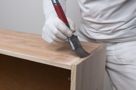 Painting the furniture