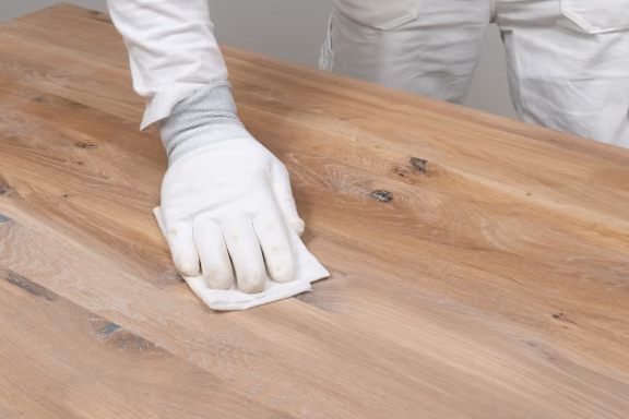cleaning wooden surface before waxing