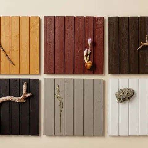 popular Scandinavian colour choices for wooden facade