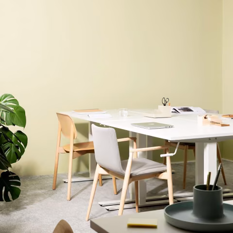 Office makeover is made with colours