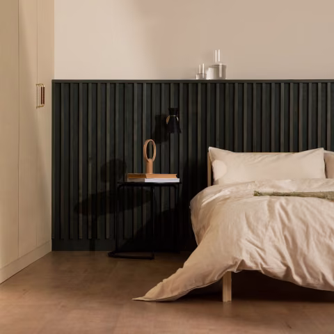 dark wooden wall panel 