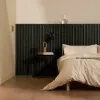 dark wooden wall panel 